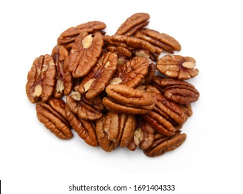 Pecans Isolated On White Background