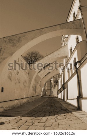 Similar – Image, Stock Photo ) Small Town Old town