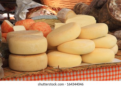 Pecorino Cheese From Ewe's Milk Sheep Typical Food Supply Florence