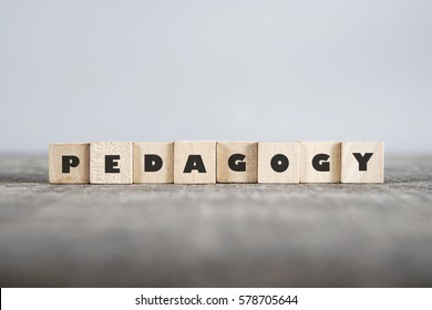 PEDAGOGY Word Made With Building Blocks