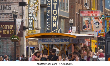 Pedal Tavern Beer Bike In Nashville - NASHVILLE, USA - JUNE 17, 2019