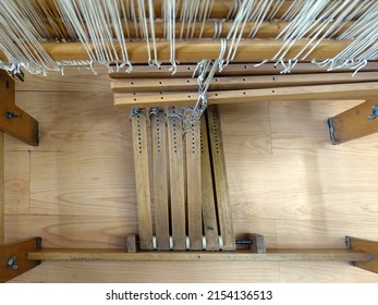 Pedals On The Weaver Loom  Top View