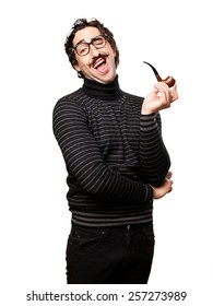 pedantic man with a pipe