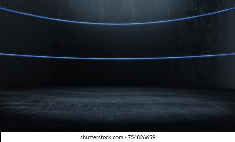 Pedestal for display,Platform for design,Blank product stand with light glow.3D rendering. - Shutterstock ID 754826659