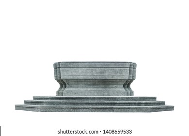 pedestal isolated with clipping path on white background - Powered by Shutterstock