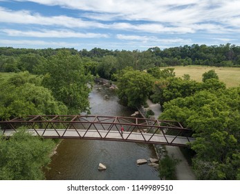 Pedestrian Bridge Over The Credit River