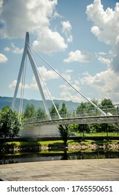 Pedestrian Bridge Over The River Tâmega, Chaves Portugal.