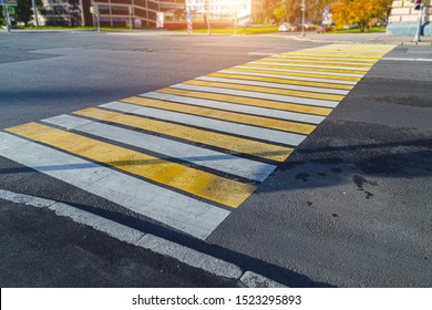 Pedestrian Crossing Over Road Evening After Stock Photo 1452764735 ...