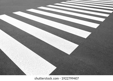 Pedestrian crossing on empty city street, closeup - Powered by Shutterstock