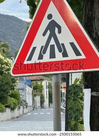 Similar – Image, Stock Photo Sign pedestrian crossing
