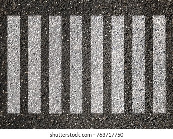 Zebra Crossing On Road Top View Stock Photo 1905891262 | Shutterstock