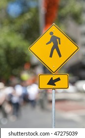 Pedestrian Crossing Traffic Sign