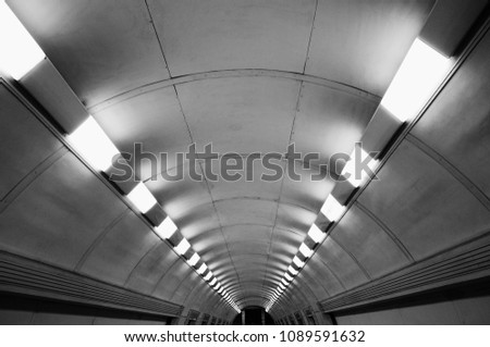 Similar – Tube_#01 Tunnel Untergrund