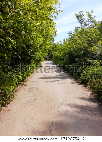 Similar – Zwei Menschen wandern auf einem Berg