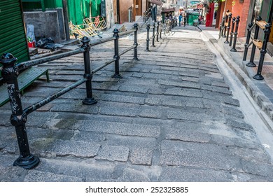 Pedestrian Streets Soho Central In Hong Kong