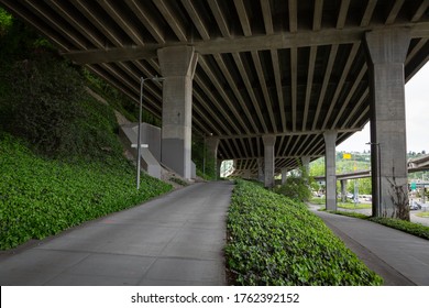 Pedestrian Trail Under The West Seattle Bridge