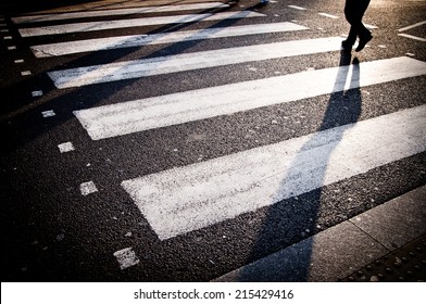 Pedestrian Zebra Crossing In London