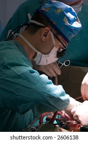 Pediatric Surgeon At Cardiac Surgery