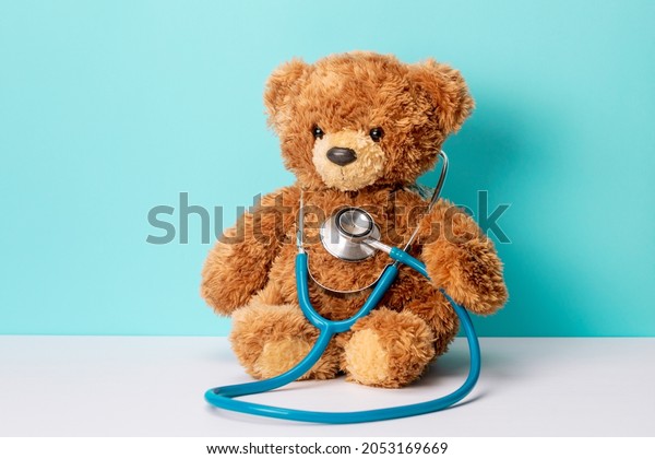 Pediatrics Teddy Bear Stethoscope Teddy Bear Stock Photo 2053169669 ...