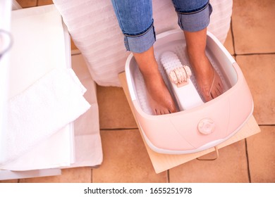 Pedicure Hygiene, Feet Pampering, Foot Spa, Pedicure Concept