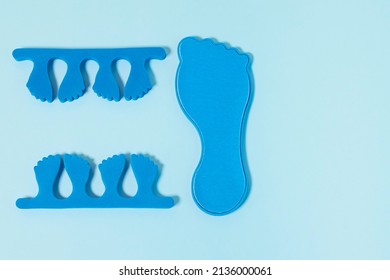 Pedicure Kit. Finger Separators And Pedicure Grater