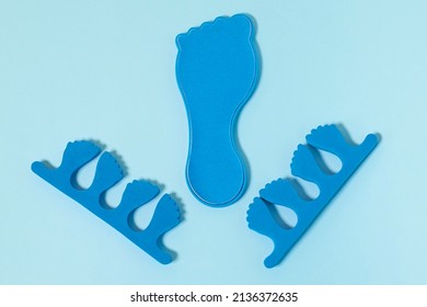 Pedicure Kit. Finger Separators And Pedicure Grater