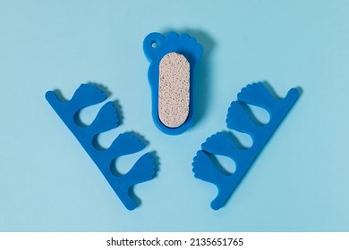 Pedicure Kit. Finger Separators And Pumice Stone