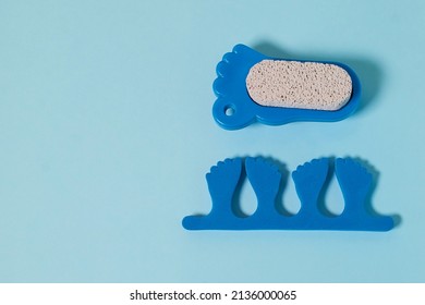 Pedicure Kit. Finger Separators And Pumice Stone