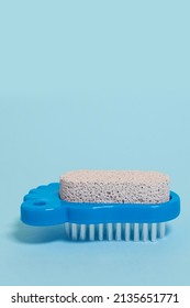 Pedicure Kit. Pumice Stone And Foot Brush