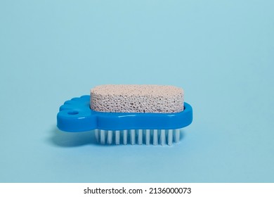 Pedicure Kit. Pumice Stone And Foot Brush