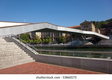 Pedro Arrupe Bridge, Bilbao, Bizkaia, Spain