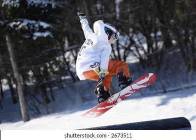 Pee Wee Sherman Snowboard Rail Jam Competition, Tyrol Basin, Mount Horeb, Wisconsin