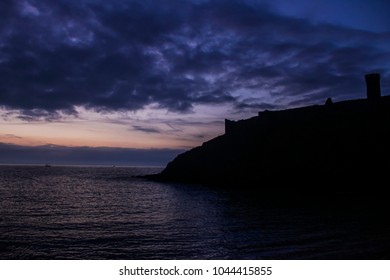 Peel Castle In Isle Of Man