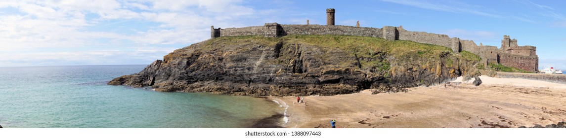          Peel Castle On St Patricks Isle, Peel                    ,Isle Of Man