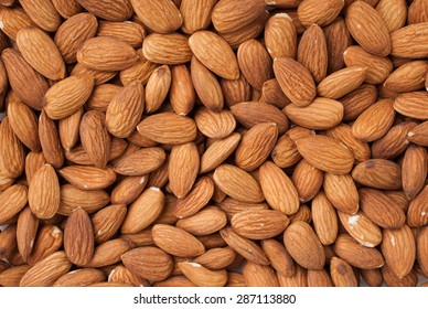 Peeled almonds closeup. For vegetarians. - Shutterstock ID 287113880