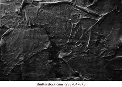 Peeled black paper texture background - Shutterstock ID 2337047873