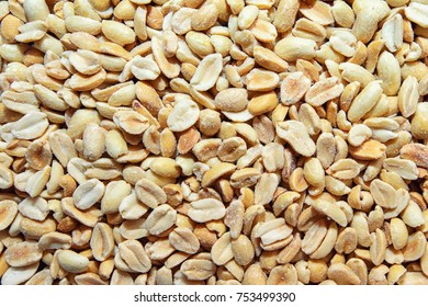 A peeled peanuts for background.