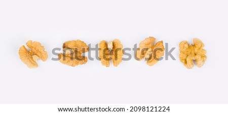 Peeled wallnuts texture, Wallnut background