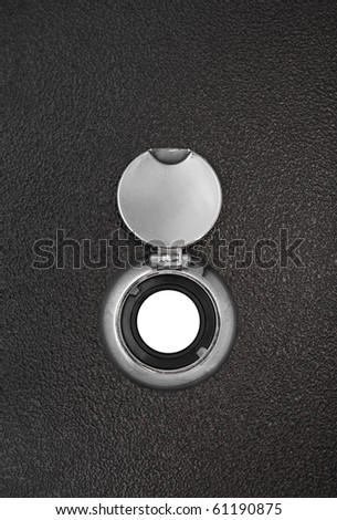 peep hole closeup
