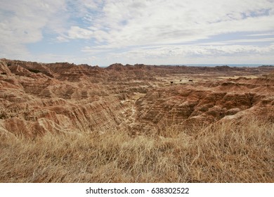 Peering Over The Edge Into The Badlands.