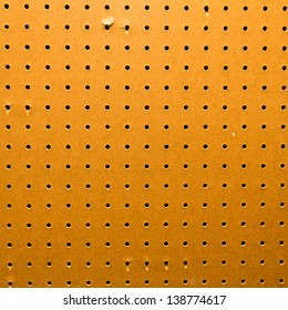 Peg Board Texture Close Up And Square To Screen Dimension.