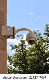 Peking, China, July 04 2019, Chinese Public Street Spy Security Camera 