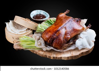 Peking duck on wooden Board