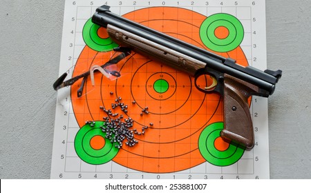 Pellet Gun And Target