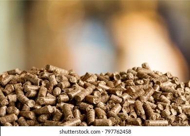 Pellets Biomass Close Up