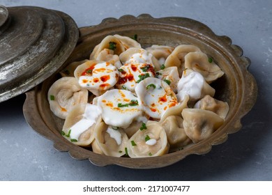 Pelmeni Ravioli Or Russian Ravioli (Turkish Name; Manti)