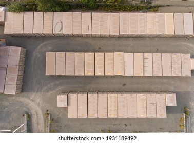 Pemberton British Columbia, Canada - July 28th, 2020:  Shipping Containers In An Industrial Park Used As A Public Storage Facility.

