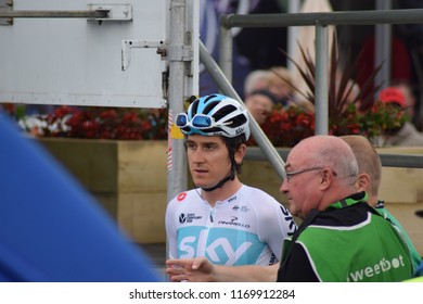 Pembrey/Wales - 09 01 2018: Geraint Thomas Tour Of Britain 