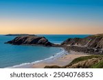 Pembrokeshire coastline on a golden day