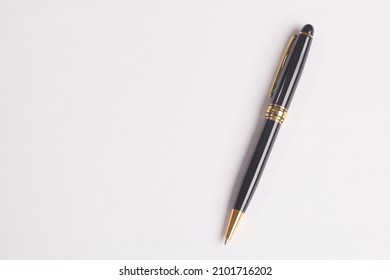 Pen for business documents placed on a white background. - Powered by Shutterstock